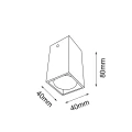 Plafon Doha - Czarny (80 mm) 1095 (Shilo) Antigo