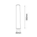 Plafon Yabu 50 - Biały (500 mm) 1091 (Shilo) Antigo