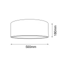 Plafon Lamego 50 - Beżowy (180 mm) 1087 (Shilo) Antigo