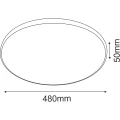 Plafon Ika 48 - Biały-czarny IP54 3000K 1066 (Brosline) Antigo