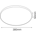 Plafon Ika 38 - Biały-czarny IP54 3000K 1064 (Brosline) Antigo