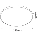 Plafon Ika 32 - Biały-czarny IP54 3000K 1062 (Brosline) Antigo