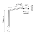 Kątownik ściana-sufit do systemu modułowego Drop Line - Czarny 1049 (Brosline) Antigo