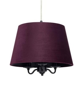 Lampa wisząca JAMIE 3L Czarny/Fioletowy 107532 Markslojd
