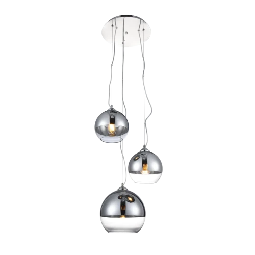 Lampa wisząca Srebrny BALL 3 AZ4750 AZzardo