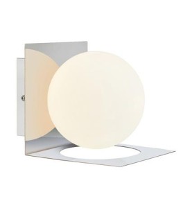 Kinkiet ZENIT 1L IP44 Chrom/Biały 107488 Markslojd