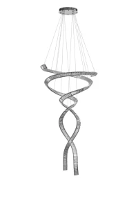 Lampa wisząca SPARK SPIRAL XXL CCT SWITCH DIMM Chrom AZ6897 AZzardo