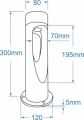 Lampa podłogowa VILAGIO 30 IP65 4000K Beżowy AZ7134 AZzardo