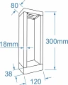 Lampa podłogowa CAVALIO 30 IP65 3000K DSzary AZ7138 AZzardo