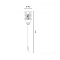 Wbijana lampka solarna Solar LED SPARKLE G2 1600K IP44 efekt płomienia