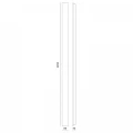 Kinkiet zewnętrzny ogrodowy podłużny LED MIRANA 25W 120cm 4000K IP44 czarny Kobi
