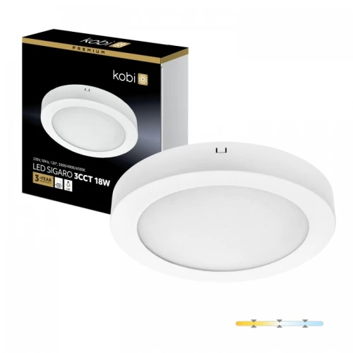 Oprawa LED SIGARO CIRCLE 18W CCT Kobi Premium