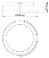 Plafon ARUBA LED 3000K C0285 Maxlight