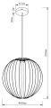 Lampa wisząca NELSON LED 3000K P0677 Maxlight