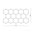  Oprawa sufitowa LED HEXLINE 300x516cm 4000K Kobi - zestaw