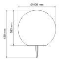 Lampa solarna ogrodowa KULA 40cm RGB 3000K pilot IP65 311368 Goldlux