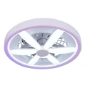 Plafon LED 48cm RGB z wentylatorem sterowanie pilotem 48W+15W 343222 Goldlux