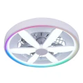 Plafon LED 48cm RGB z wentylatorem sterowanie pilotem 48W+15W 343222 Goldlux