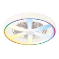 Plafon LED 48cm RGB z wentylatorem sterowanie pilotem 48W+15W 343222 Goldlux