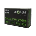 Zasilacz na szynę DIN PREMIUM 12V 30W EC61030 Eco Light