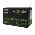 Zasilacz na szynę DIN PREMIUM 24V 45W EC61035 Eco Light