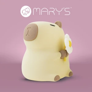 MARY'S LAMPKA NOCNA LED Kapibara Florystka RGB MW61108