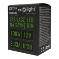 Zasilacz na szynę DIN PREMIUM 12V 100W EC61284 Eco Light
