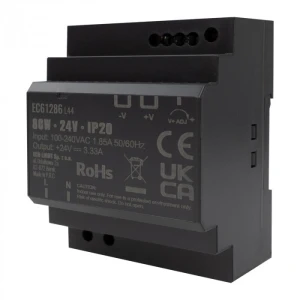 Zasilacz na szynę DIN PREMIUM 24V 80W EC61286 Eco Light