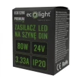 Zasilacz na szynę DIN PREMIUM 24V 80W EC61286 Eco Light