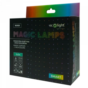 Magiczna kurtyna 400led 2m*2m 1mln kolorów ,DC5V ML61628 Eco Light
