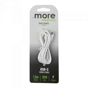 Kabel USB-C biały 1m ME61646 Eco Light