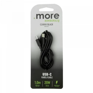 Kabel USB-C czarny 1m ME61647 Eco Light