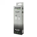 Kabel USB-A/USB-C biały 2m ME61663 Eco Light