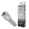 Kabel USB-A/USB-C biały 2m ME61663 Eco Light