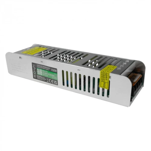 Zasilacz LED 150W 12V 12.5A IP20 SLIM 200x60x40 EC61774 Eco Light
