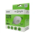Czujnik ruchu PIR CP-15B Biały 360st 2w1 natynk/podtynk max 1200W detekcja ruchu do 8m EC61834 Eco Light