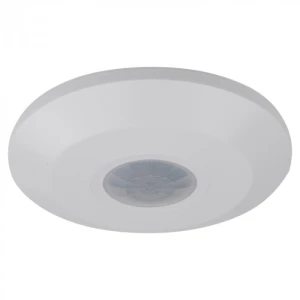 Czujnik ruchu PIR ultra soniczny SLIM CP-18B Biały 360st N/T max 2000W detekcja ruchu i dźwięku EC61837 Eco Light