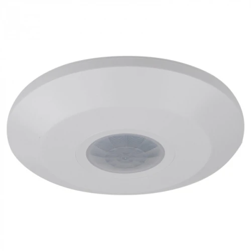 Czujnik ruchu PIR ultra soniczny SLIM CP-18B Biały 360st N/T max 2000W detekcja ruchu i dźwięku EC61837 Eco Light