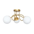 Lampa sufitowa Goldlux BIANCA TWIST 3 biało-złota 3xE14 – 341648