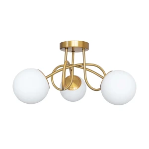 Lampa sufitowa Goldlux BIANCA TWIST 3 biało-złota 3xE14 – 341648