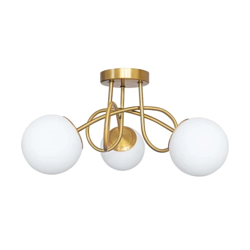 Lampa sufitowa Goldlux BIANCA TWIST 3 biało-złota 3xE14 – 341648