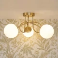 Lampa sufitowa Goldlux BIANCA TWIST 3 biało-złota 3xE14 – 341648
