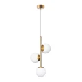 Lampa wisząca Goldlux BIANCA 3xE14 złoty-biały – 341679