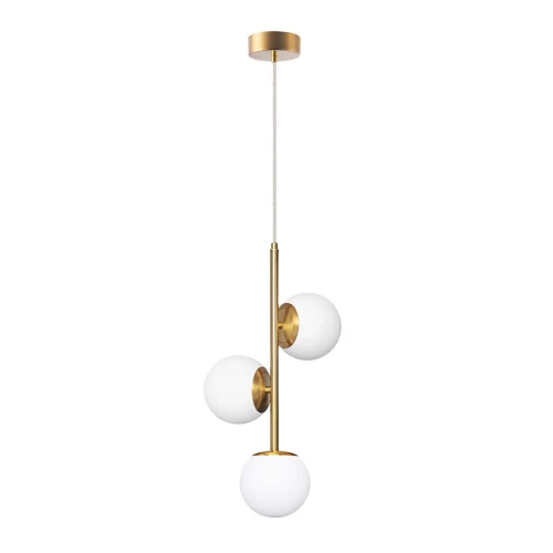 Lampa wisząca Goldlux BIANCA 3xE14 złoty-biały – 341679