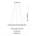 Lampa wisząca Goldlux CELESTIA 2 LED 55W złota – 338297