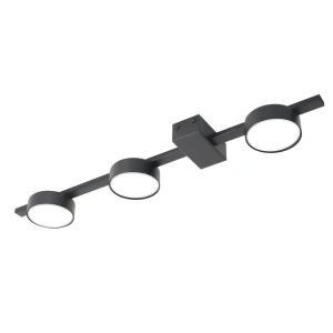 Lampa ścienno-sufitowa Goldlux JOY 3xGX53 z żarówką LED czarna – 326263