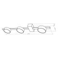 Lampa ścienno-sufitowa Goldlux JOY 3xGX53 z żarówką LED czarna – 326263