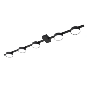 Lampa ścienno-sufitowa Goldlux JOY 5xGX53 z żarówką LED czarna – 326270
