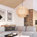 Lampa wisząca Goldlux BERTA XL 1xE27 beżowa – 330635