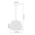 Lampa wisząca Goldlux ZANZIBAR 1xE27 naturalna beżowa – 329196